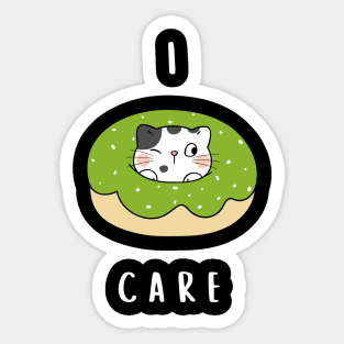 DONUTS , I DONUTS CARE Sticker